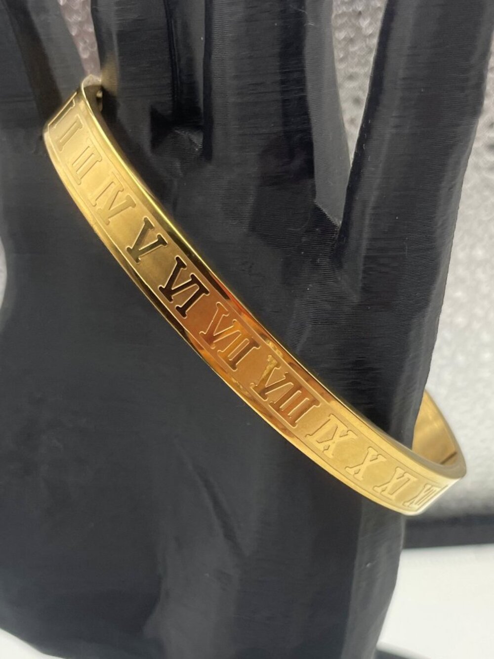 Roman Numeral Bangle Bracelet